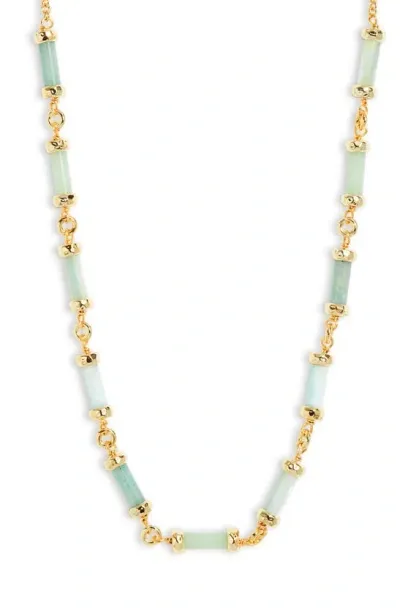 Kendra Scott Gigi Necklace In Gold/blue Mix