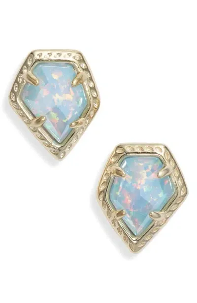 Kendra Scott Tessa Framed Stud Earrings In Gold Lstr