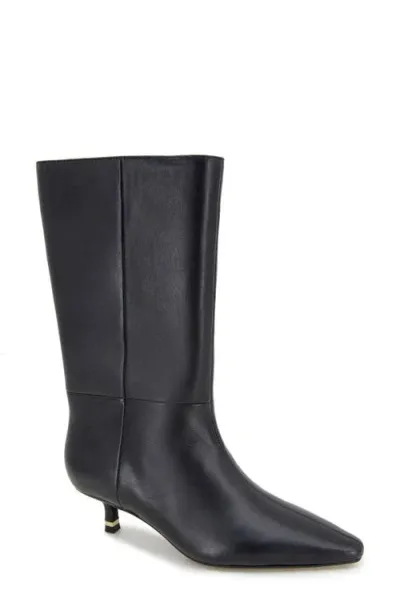 Kenneth Cole Meryl Pointed Toe Boot In Black Leather