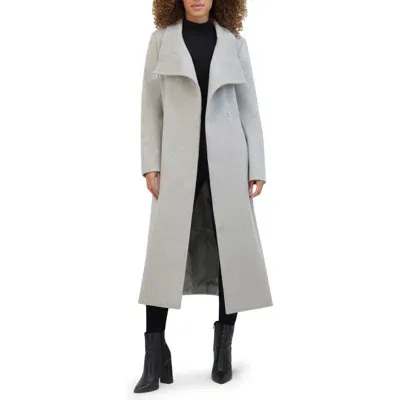 Kenneth Cole New York Fencer Collar Trench Coat In Light Grey