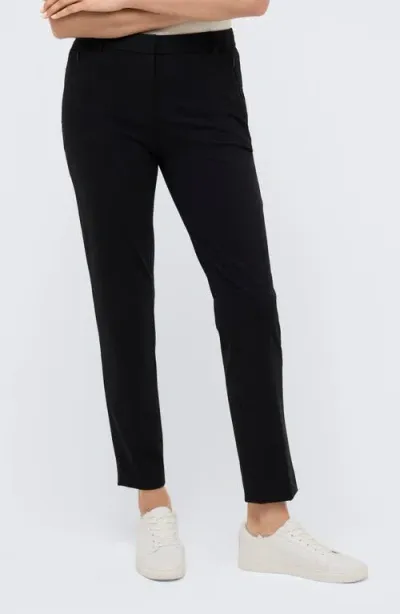 Kenneth Cole Slim Fit Ankle Pants In Black