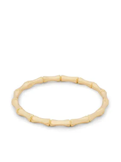 Kenneth Jay Lane Bamboo Bangle Bracelet In Gold