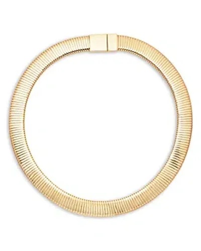 Kenneth Jay Lane Flat Stretch Collar Necklace, 18.5 In Gold