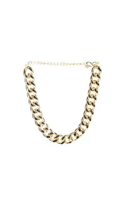 Kenneth Jay Lane Link Necklace In 20k Gold Plated, 19