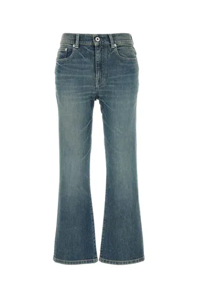 Kenzo Bara Cropped Fit Jeans-26 Nd  Female In Blue