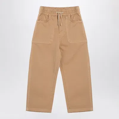 Kenzo Kids' Beige Cotton Drawstring Trousers