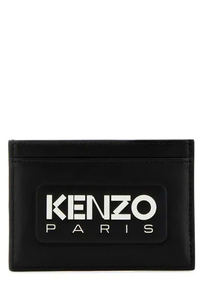 Kenzo Black Leather Card Holder