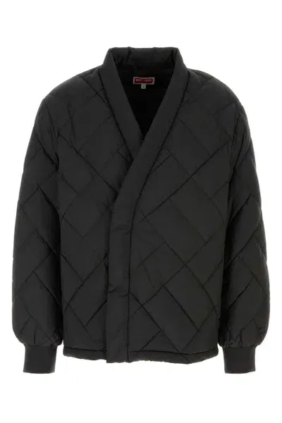 Kenzo Black Polyester Down Jacket