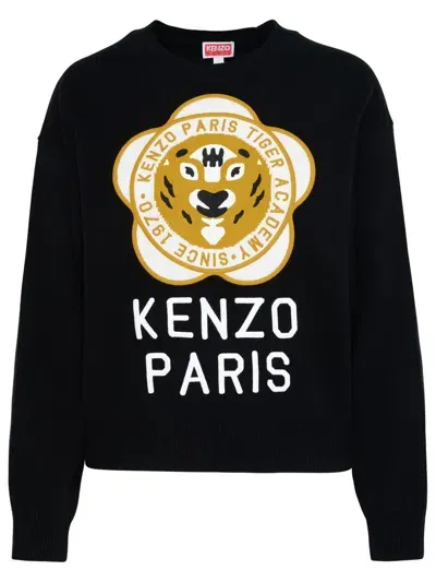 Kenzo Tiger Academy Sweater In Black