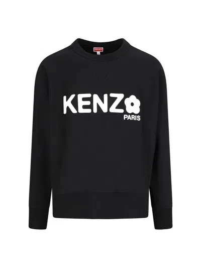 Kenzo Boke Flower 2.0 Crew Neck Sweatshirt In Black