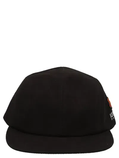 Kenzo Boke Flower Logo Embroidered Baseball Cap In Black