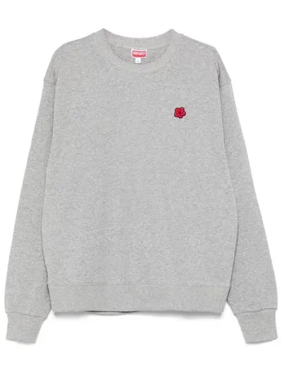 Kenzo Boke Flower Sweater In Grey