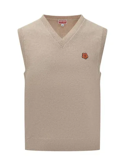 Kenzo Boke Flower Vest In Beige