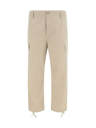 Kenzo Cargo Workwear Pants In Beige