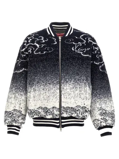 Kenzo Cloud Tiger Bomber Jacket In Black