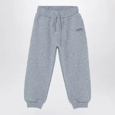 Kenzo Kids' Grey Cotton-blend Jogging Trousers