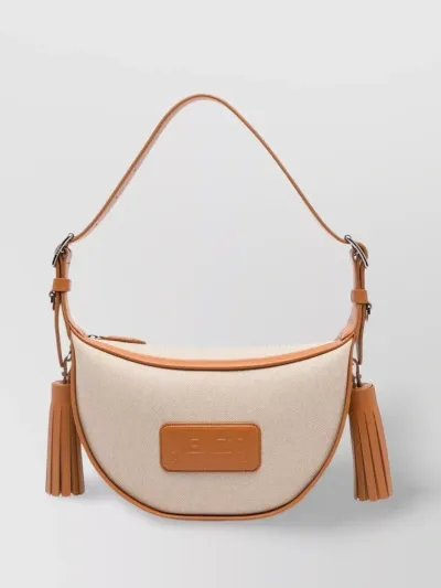 Kenzo Handle Detail Shoulder Bag In Cream