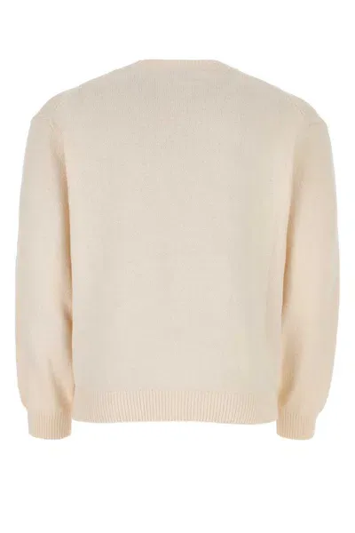 Kenzo Ivory Cotton Blend Sweater In 02