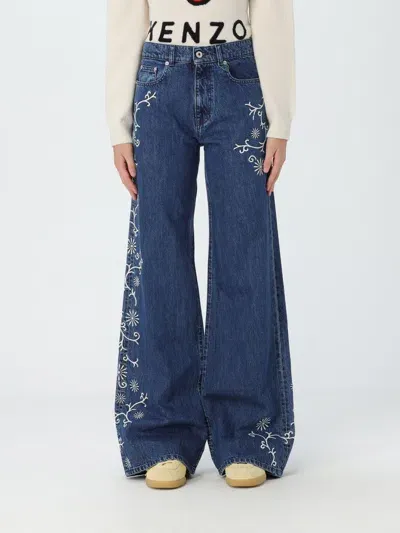 Kenzo Jeans  Woman Color Blue In Blau