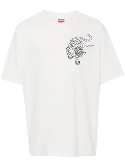 Kenzo Star Tiger T-shirt In White