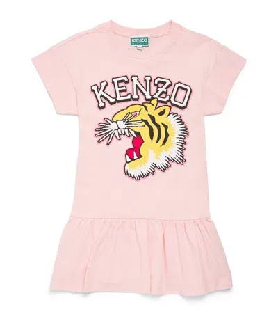 Kenzo Kids' Logo Dress In Pink