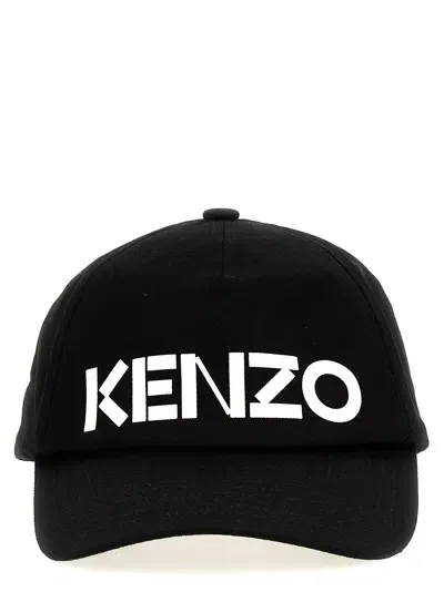 Kenzo Logo Baseball Cap In Black