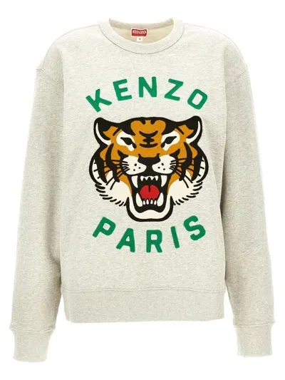 Kenzo Lucky Tiger Emb Sweatshirt Gray