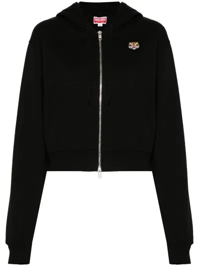 Kenzo Lucky Tiger Hoodie In Black