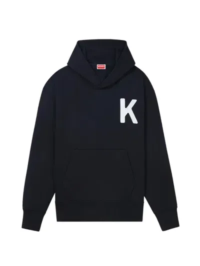 Kenzo `lucky Tiger` Unisex Oversized Embroidered Hoodie In Black