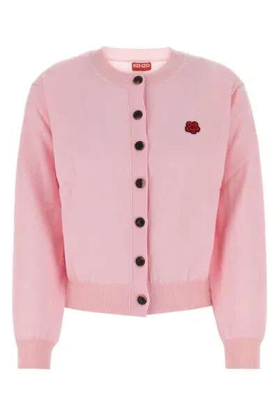 Kenzo Pink Wool Cardigan