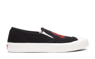 Kenzo School Slip On Sneakers In Black