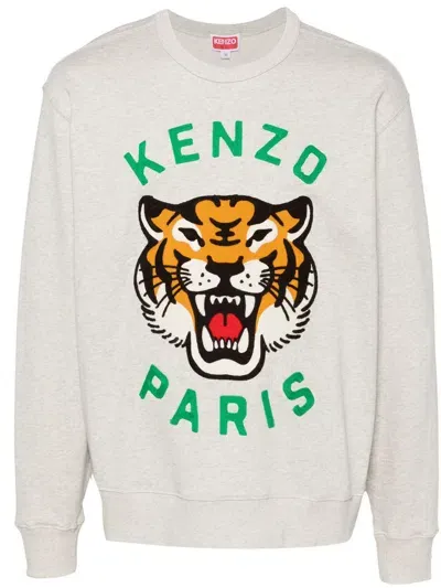 Kenzo Sweaters In Gris Clair