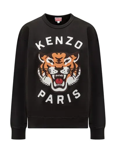 Kenzo Sweatshirt With Tiger Logo In Black