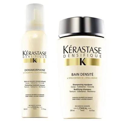 Kerastase Kérastase Densifique Bain Densite (250ml) And Mousse Densimorphose (150ml) In White