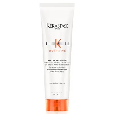 Kerastase Kérastase Nutritive Nectar Thermique Beautifying Anti-frizz Blow Dry Milk For Dry Medium To Thick Ha In Blue