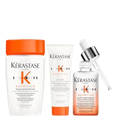 Kerastase Kérastase Nutritive Nutri-supplement Split Ends Serum For Dry Hair And Split Ends 50ml With Travel S In Blue