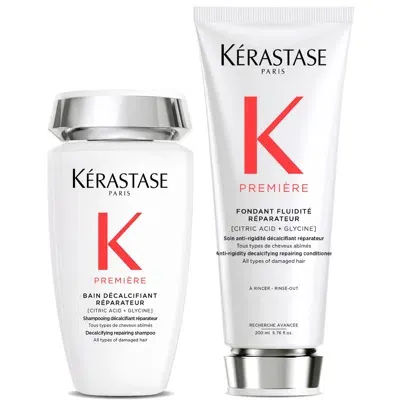 Kerastase Kérastase Première Decalcifying Repairing Shampoo And Conditioner Duo For Damaged Hair With Pure Cit In Brown