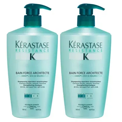 Kerastase Kérastase Resistance Bain Force Architecte (500ml) Duo In White