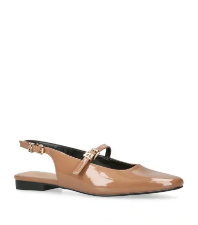 Kg Kurt Geiger Major Slingback Flats In 中性色