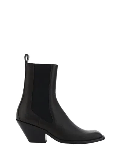 Khaite Austin Ankle Boots In Braun