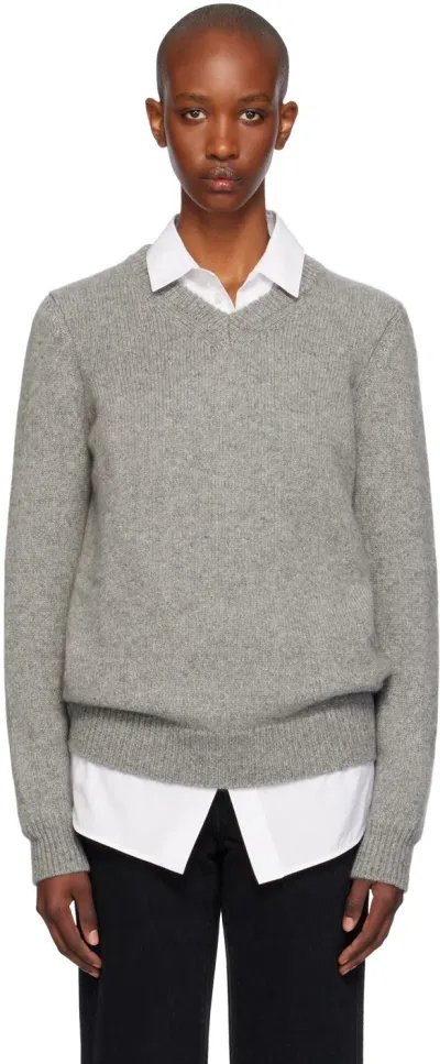 Khaite Gray Inga Sweater In 284 Sterling