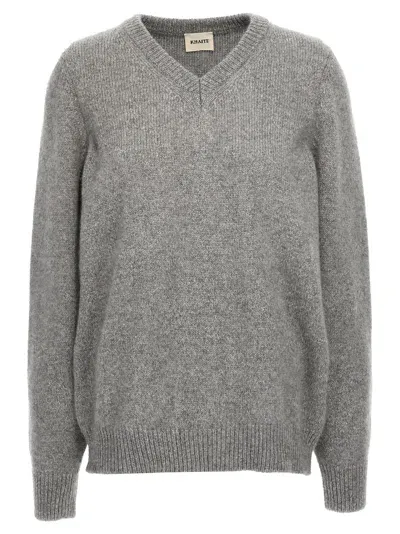 Khaite Inga Sweater In Gray