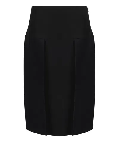 Khaite Kidd Midi Skirt In Black