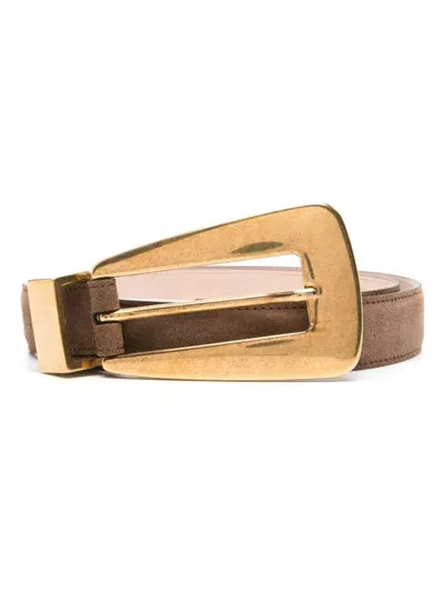 Khaite Lucca Belt In Brown