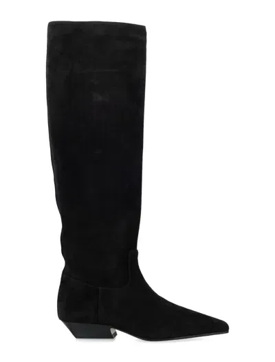 Khaite Marfa Knee Boots In Black