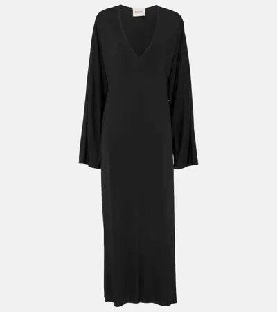 Khaite Minter Maxi Dress In Black