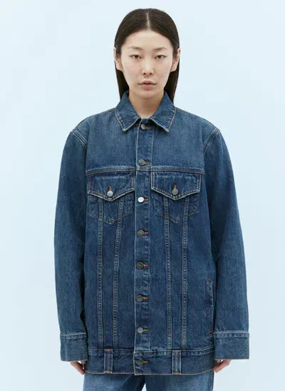 Khaite The Ross Denim Jacket In Blue