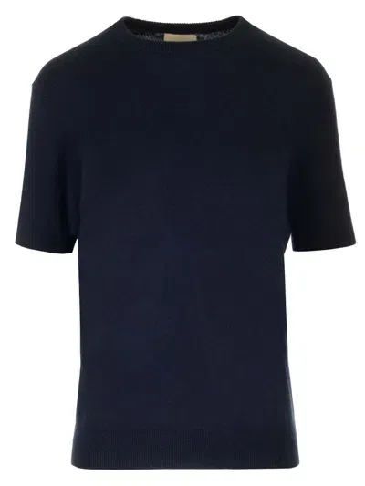 Khaite T-shirt Cashmere Pierre In Blue