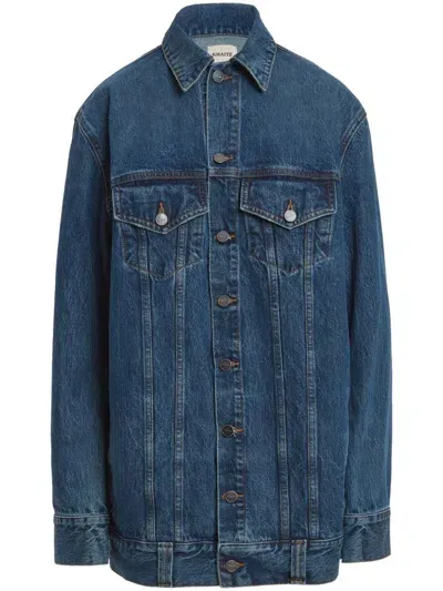 Khaite The Ross Denim Jacket In Blue