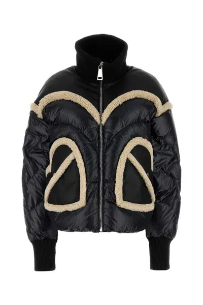 Khrisjoy Black Nylon Corazon Down Jacket